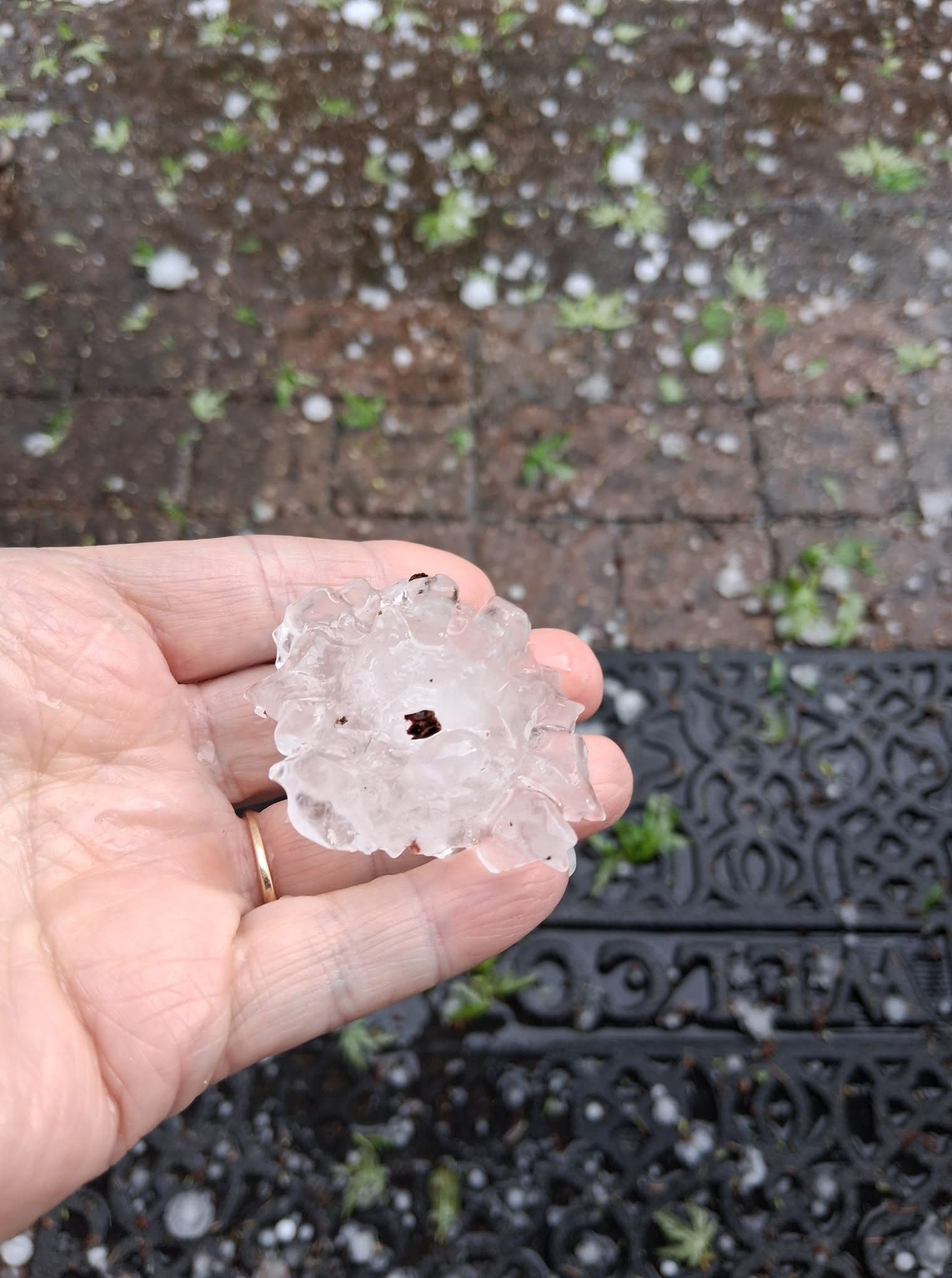 Hail Damage to Metal Roofs in Greens Fork, IN